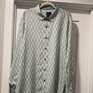 Jos. A. Bank Men's Long-Sleeve Dress Shirt in Geometric Print